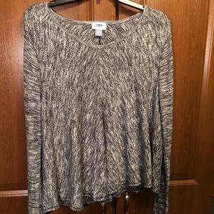 Flowy black/grey long sleeve